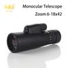 Hd Zoom Monocular Outdoor Telescope 6-18x42 High Power Ed Glass Binocular With Bak4 Prism