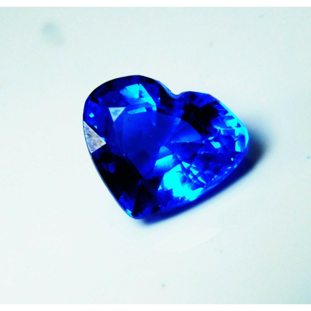 8.50 Ct NATURAL Tanzanite Blue HEART CUT Loose Gemstone