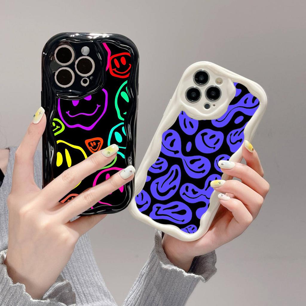 Ae88 Lovely Smiley Art Protective Phone Cases for Samsung S23 S24 Ultra A55 A14 A25 A13 Infinix Hot 40 Pro Tecno Spark 20C Wave TPU Back Cover
