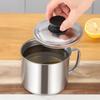 Yousheng Stainless Steel Oil Strainer Pot Container Jug with Filter Cooking Oil Storage Can Kitchen Gadget for Cooking Oil Storage Filtering