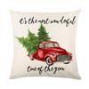 New Christmas Pillow Case Festive Festive Polyester Printed Cushion Home Living Room Sofa Cushion