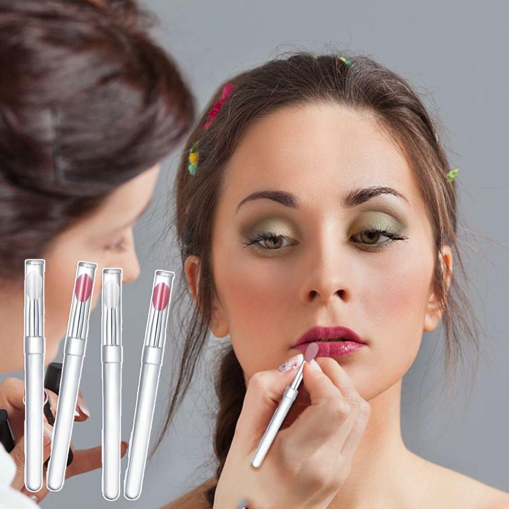 Портативная кисть для губ, силиконовый аппликатор для маски для губ, новый аппликатор для губной помады, блеск для губ