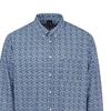 Fabric Mens Floral Poplin Long-Sleeved Shirt