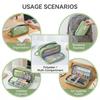 Large Capacity Pencil Case For High-School Students Waterproof Polyester Storage Bag With Multi Compartments