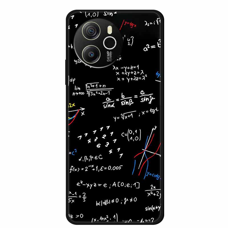 Для Blackview Shark 8 4G Чехол 6.78'' Мультяшный Черный Силиконовый ТПУ Мягкая Крышка Телефона для Blackview Shark 8 Защитный Para Shark 8 4G