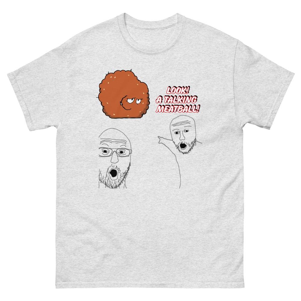 Soyjack Pointing Tee Internet Meme Shirts Aqua Teen Hunger Force Meatwad Tee