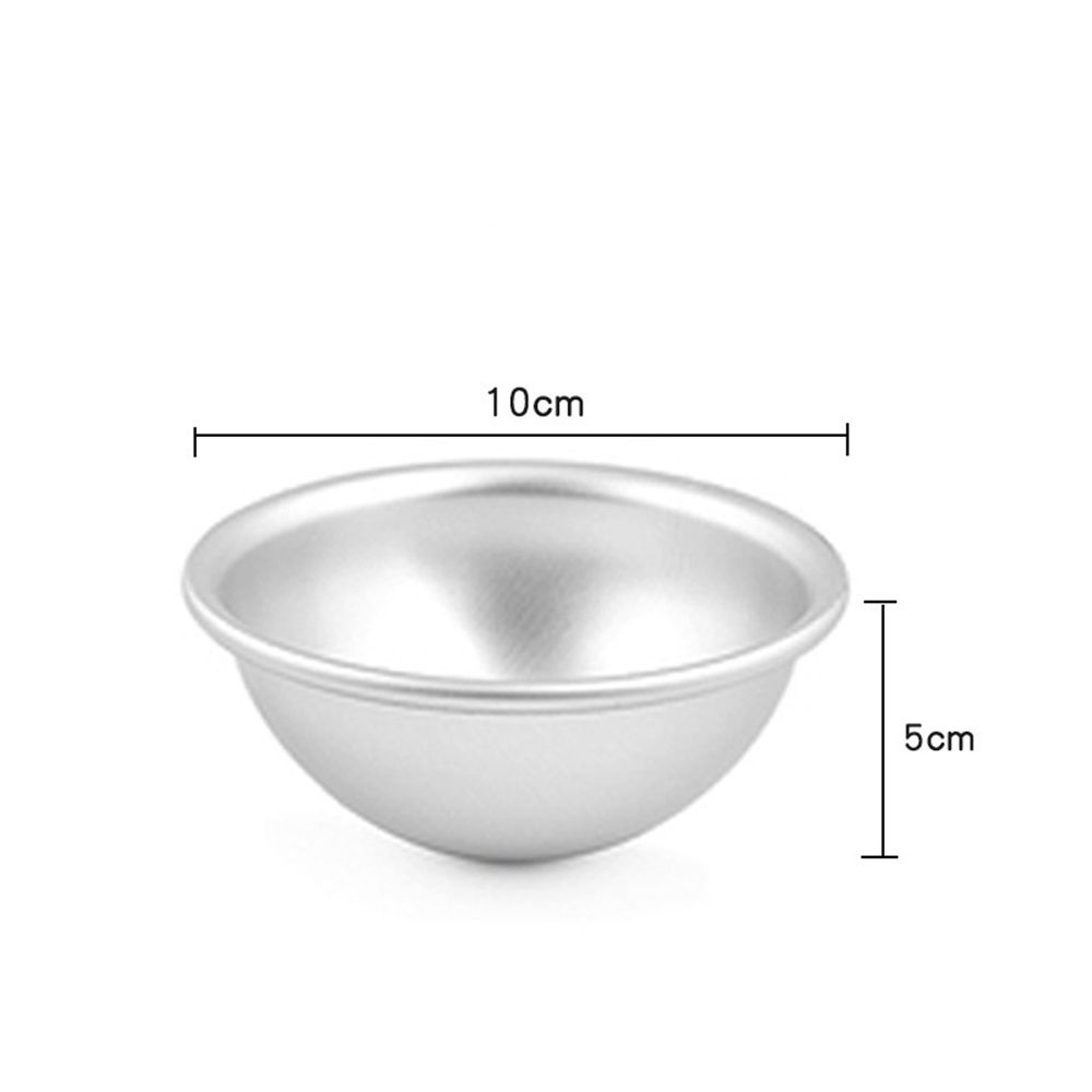 Practical Aluminium Alloy Cake Pastry Mould 3D Aluminum Ball Mochi Mold Snowball Half Round Daifuku Dessert Bomb Mold