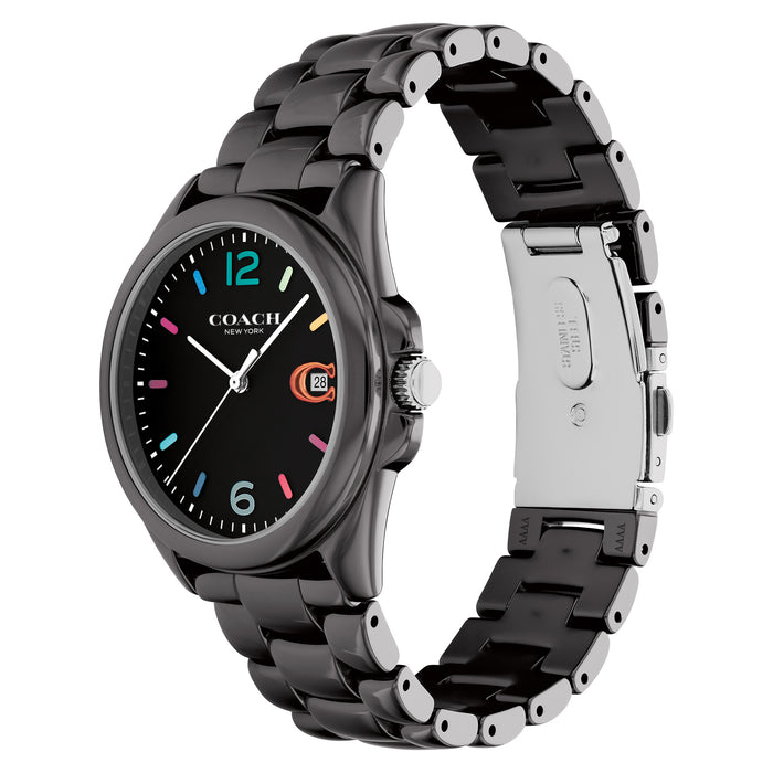 Coach Greyson Black Ceramic Women's Watch - 14503927