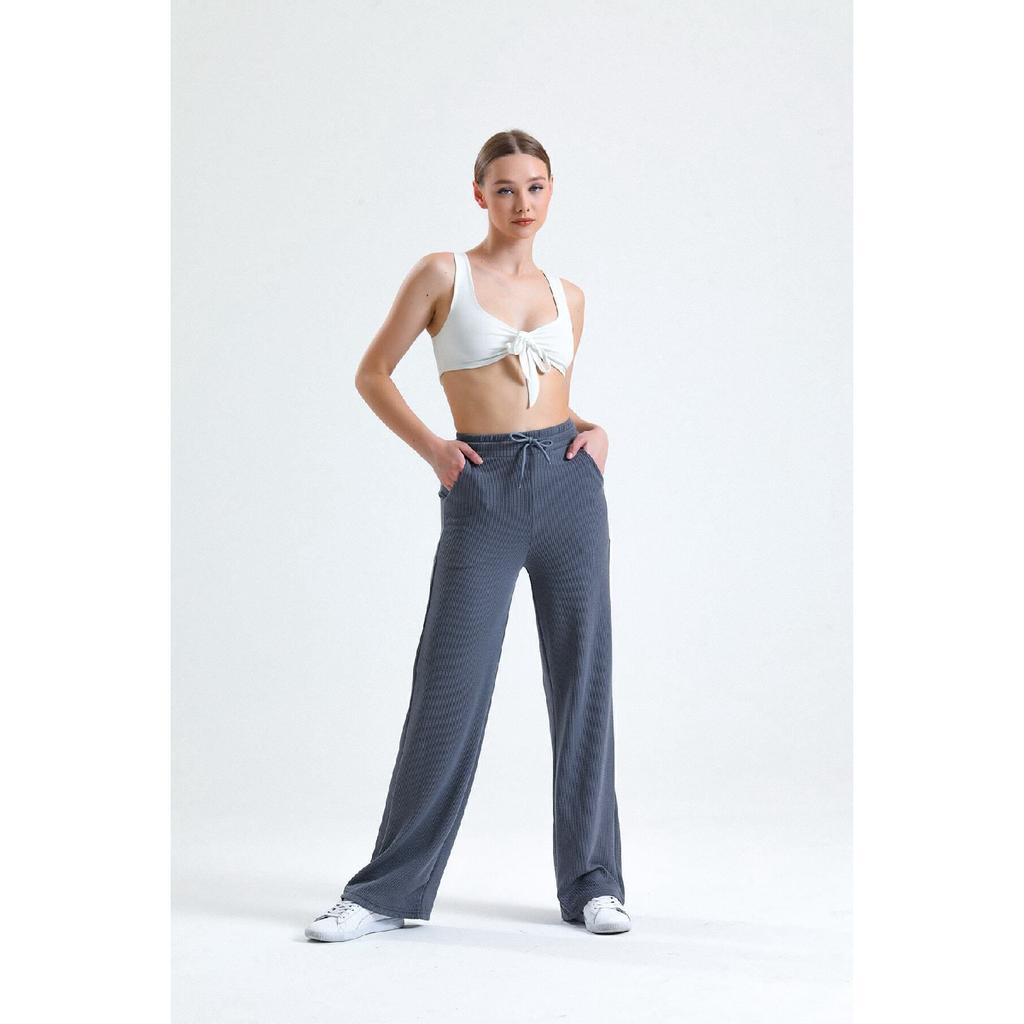 Women's Elastic Pocket Wide Leg Sweatpants