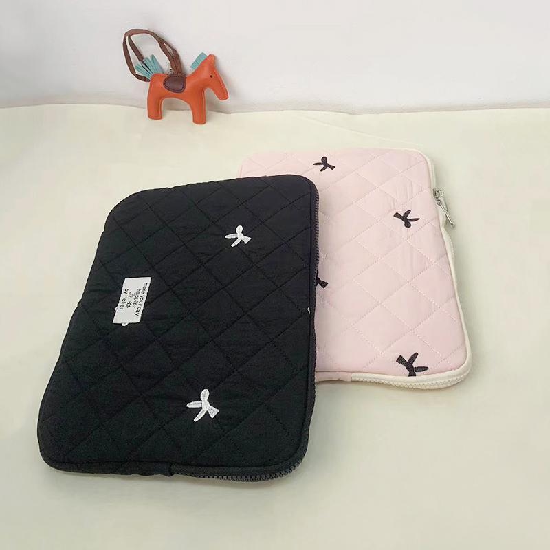 1 шт. вышитый милый бант для ноутбука, планшета, внутренняя сумка, корейский стиль для девочек, многоцветный ноутбук