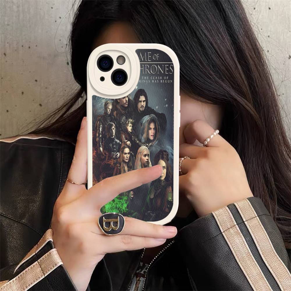 Film G-Game Of T-Thrones Leather Phone Case For IPhone 16 15 14 17 Pro Max 11 12 Mini Plus Soft Shell
