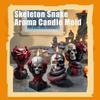 Форма для ароматерапевтической свечи в виде черепа Ужасающий череп Декор для вечеринки на Хэллоуин Гипсовый Череп Форма из смолы Череп Змея Подарки на Хэллоуин