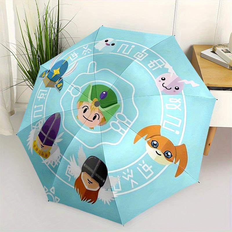 1pc Fantasy Adventure Characters Umbrella with Plastic Handle,Suitable for All Seasons Home Travel Outdoor UmbrellaM1102