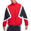 Color Block Retro Breathable Long Sleeve Stand Collar Jacket Men Jackets Red FZ0249-657