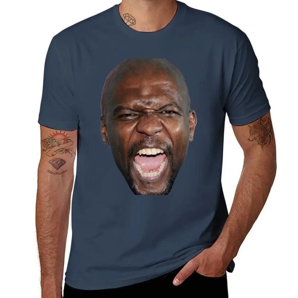 Terry Crews T-Shirt plain boys animal print Men's clothing