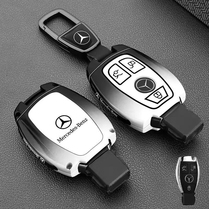 SFX1  Fashionable Gradient-Colored Car Keycase For Mercedes Benz AMG A B C E GL S GLA GLK CLS Class W204 W205 W212 W176 W463 Accessory