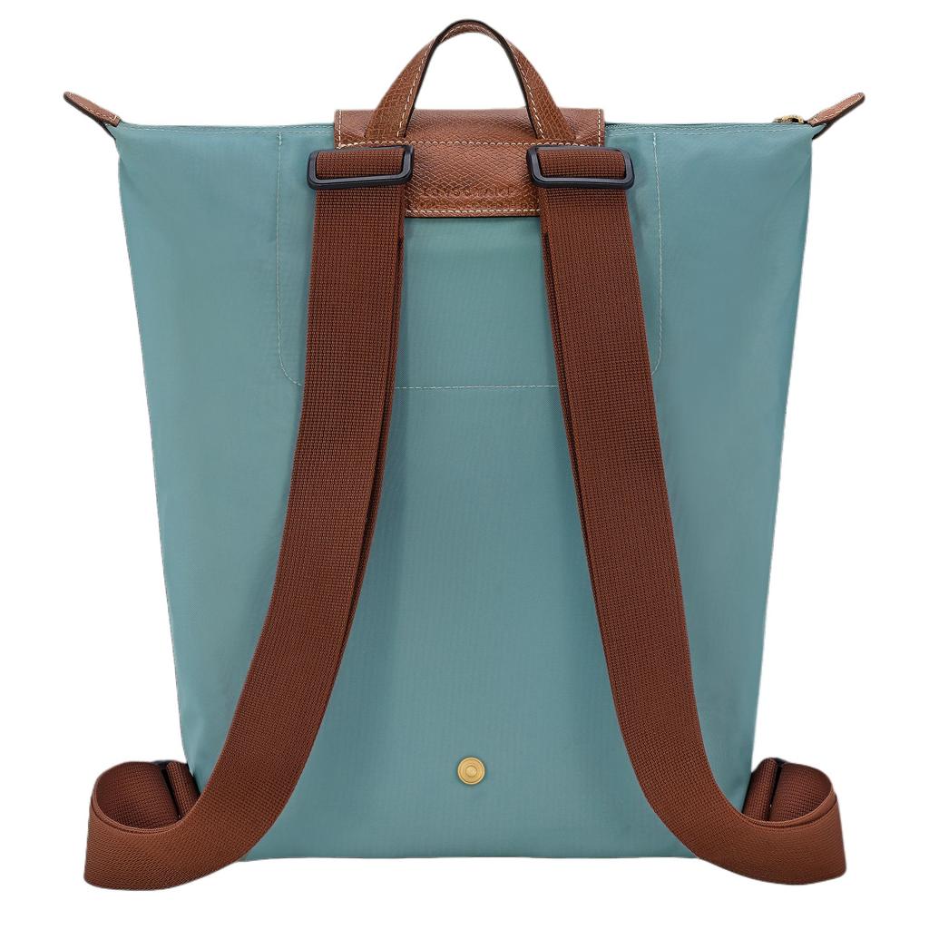 Longchamp Рюкзак Le Pliage Original с текстурированным логотипом, регулируемым широким плечевым ремнем, женский, цвет Эвкалиптово-зеленый, 10284089P93