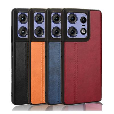 Чехол из кожи с прострочкой и текстурой для Motorola Edge 50 Pro Moto Edge 50 Fusion Ultra Cover, легкий, ультратонкий, ударопрочный защитный чехол