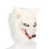 Halloween Wolf Head Hair Mask Werewolf Claws Gloves Costume Party Scary Decor
