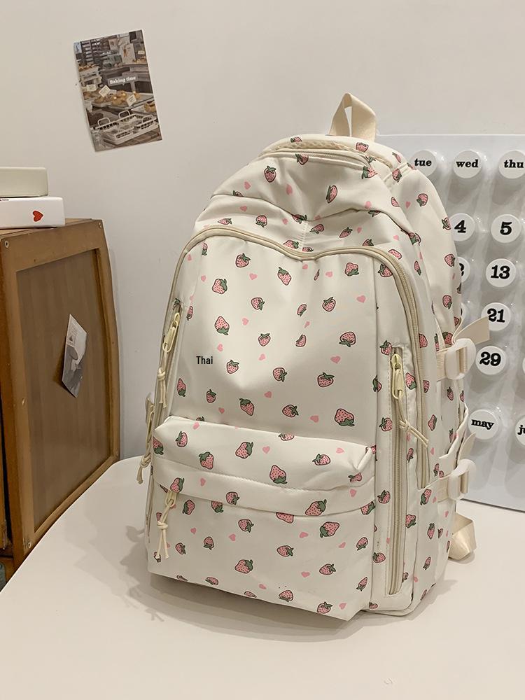 Цветочный Милый Рюкзак для Женщин: Большая вместимость, идеально для школы - Подходит для учащихся средней и начальной школы