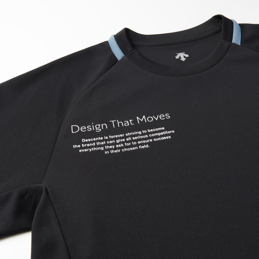 DESCENTE Волейбольная футболка с длинным рукавом Easy Arm Flying Yuki черная, Движение, Прием, Исикава,