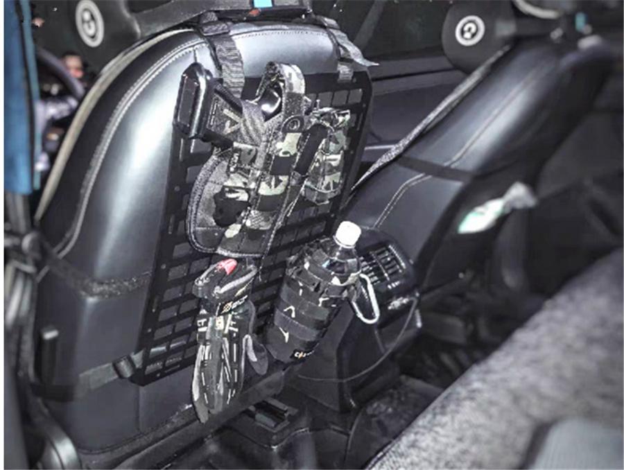 Универсальная стойка для хранения оружия на спинке автомобильного сиденья, тактическая жесткая панель MOLLE для хранения вещей