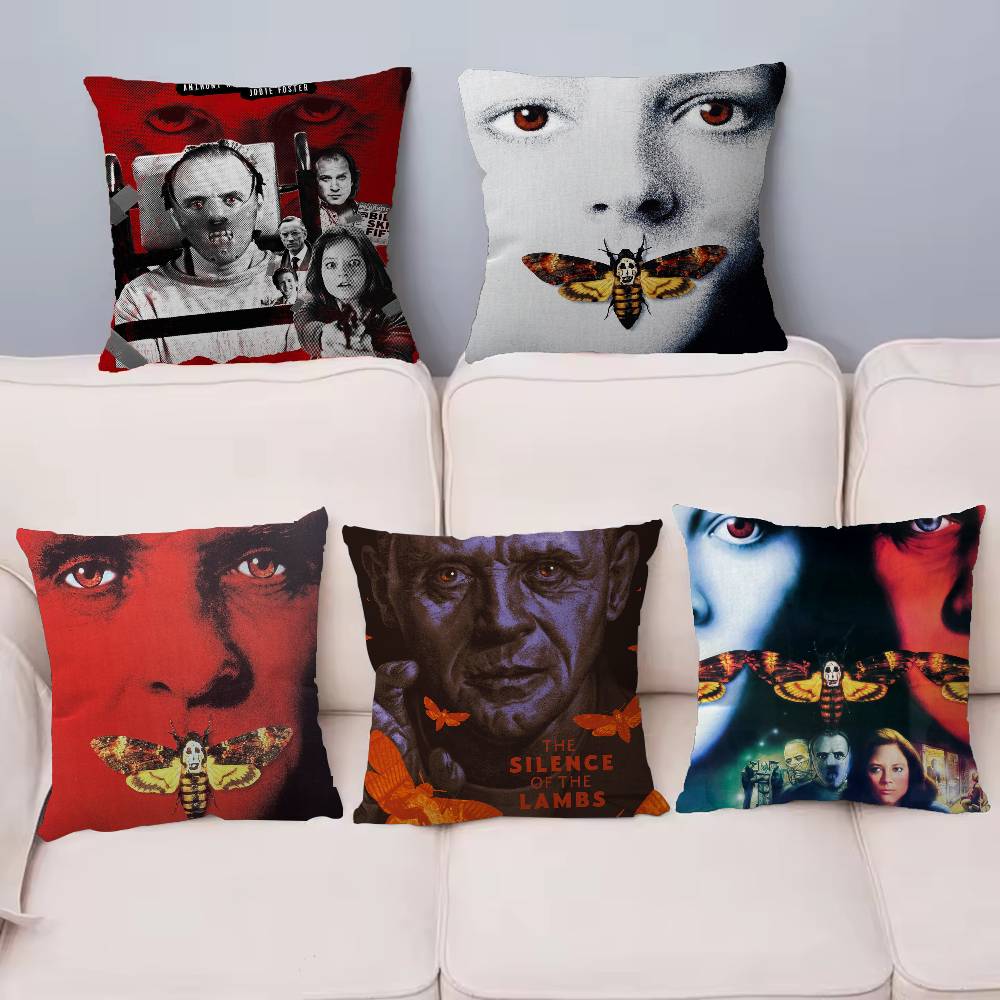 Классический фильм «Молчание ягнят» Персонализированная наволочка Детская спальня Декор для дикой вечеринки Наволочка Подарок на день рождения/выписку