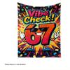 Funny Vibe Check 67 Flannel Blanket Retro Cartoon Number Print Soft Warm Throw Blanket for Sofa Bedroom Home Decor Multiple Size