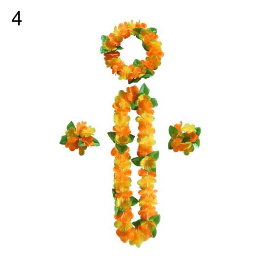 Практичные яркие цвета, дышащие сувениры для вечеринки, праздник, свадьба, пляж, день рождения, украшения, набор леев для пляжа, гавайские браслеты