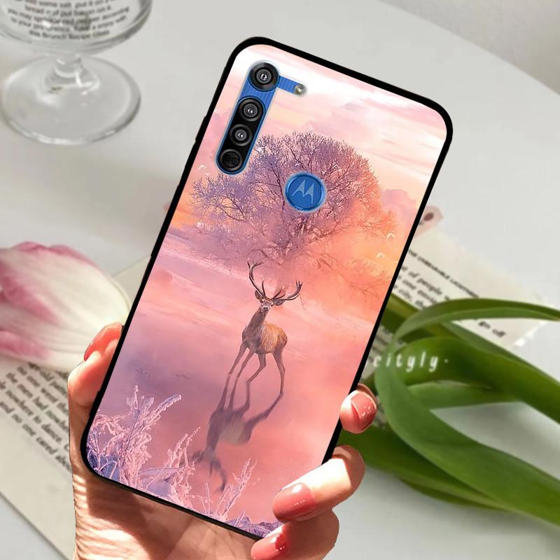 Чехол для Motorola Moto G8 Plus, черный силиконовый чехол для MOTO G8 Play G 8 Power Lite, модный защитный чехол из ТПУ.