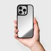 CASETIFY Серия Rich Flower Талисман для IPhone 16 Pro Max, Серебристый Зеркальный Черный Каркас Чехол для Телефона Magsafe