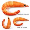 Plush Material Throw Pillows PP Cotton Filled Shrimp Plush Pillow Novelty Throw Pillow  For Women