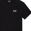 Emporio Armani Мужская футболка Ss25 с логотипом и буквой V-образным вырезом, облегающая, с коротким рукавом, топ, черный 8NPT27-PJVQZ-1200
