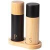 7 Inch Wooden Salt and Pepper Grinder Set Manual Spice Black Pepper Grinder Adjustable Ceramic Core Grill Tools Seasoning Bottle