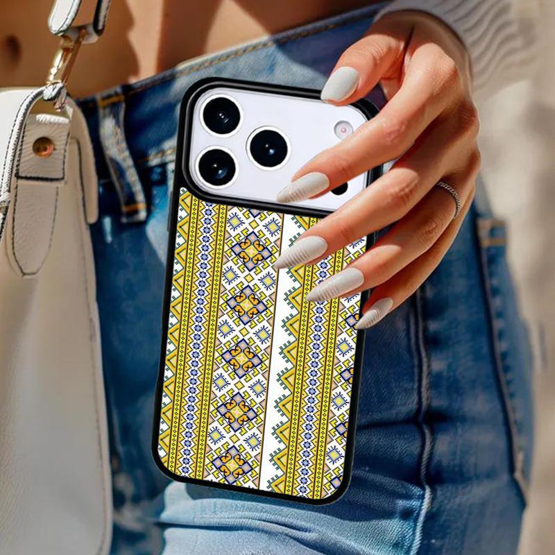 U=krainian Pattern soft Phone Case For iPhone 17 Air 14 15 13 12 Max Cover For Apple 16e 11 Pro Max Plus Coque