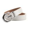 Simple Sophistication Pu Leather Belt With Metal Buckle For Fashionable Outfits