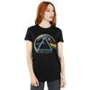 Pink Floyd Womens/Ladies Dark Side Of The Moon Distressed Cotton Boyfriend T-Shirt
