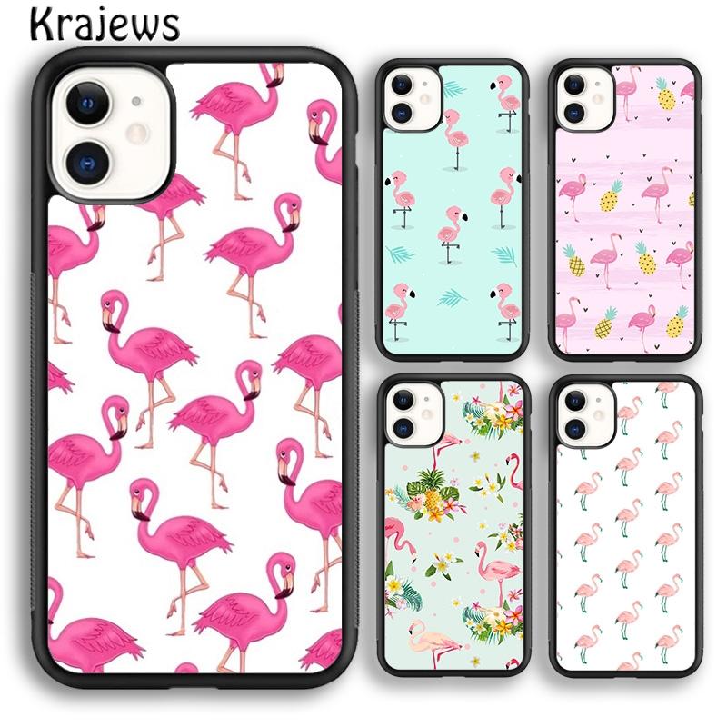 Krajews Animal Flamingo soft Phone Case Cover For iPhone 17 Air 16 15 14 plus 12 13 pro max coque Shell Fundas