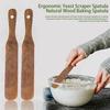 Acacia Wooden Stirring Spoon Sourdough Spatula Heat Resistant Spatula for Cooking Yeast Scraper Dough Mixer Wooden Paddle Sourdough Starter