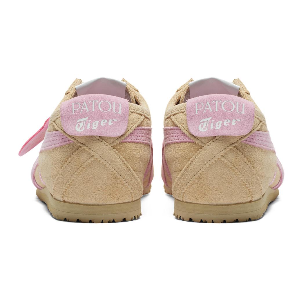 Patou x Onitsuka Tiger MEXICO 66 Нескользящие Износостойкие Низкие Повседневные Кроссовки Унисекс Коричневые Розовые 1183C380-200