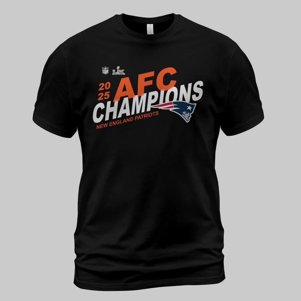 NE Patriot 2025 AFC Conference Champions TShirt Unisex S-5XL Unisex T-Shirt