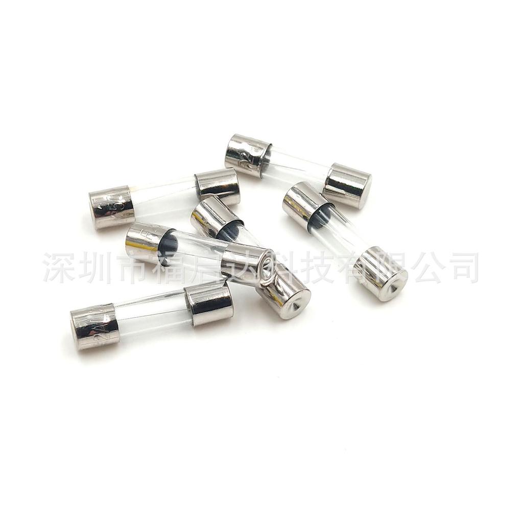 Box of 100 Glass Fuse Tubes (6x30MM, 0.5A-25A, 250V)