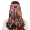 Haimeikang Bohemian Hippie Headband Dream Catcher Feather Headdress Fashion Peacock Feather Headbands Hair Accessories