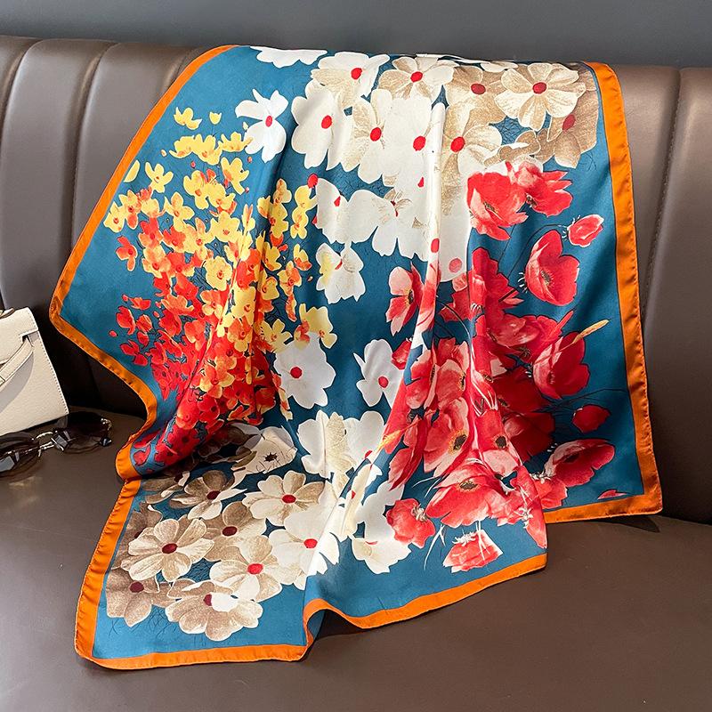 Шарфы Женский шейный платок Модный носовой платок Маленькие шарфы-хиджабы