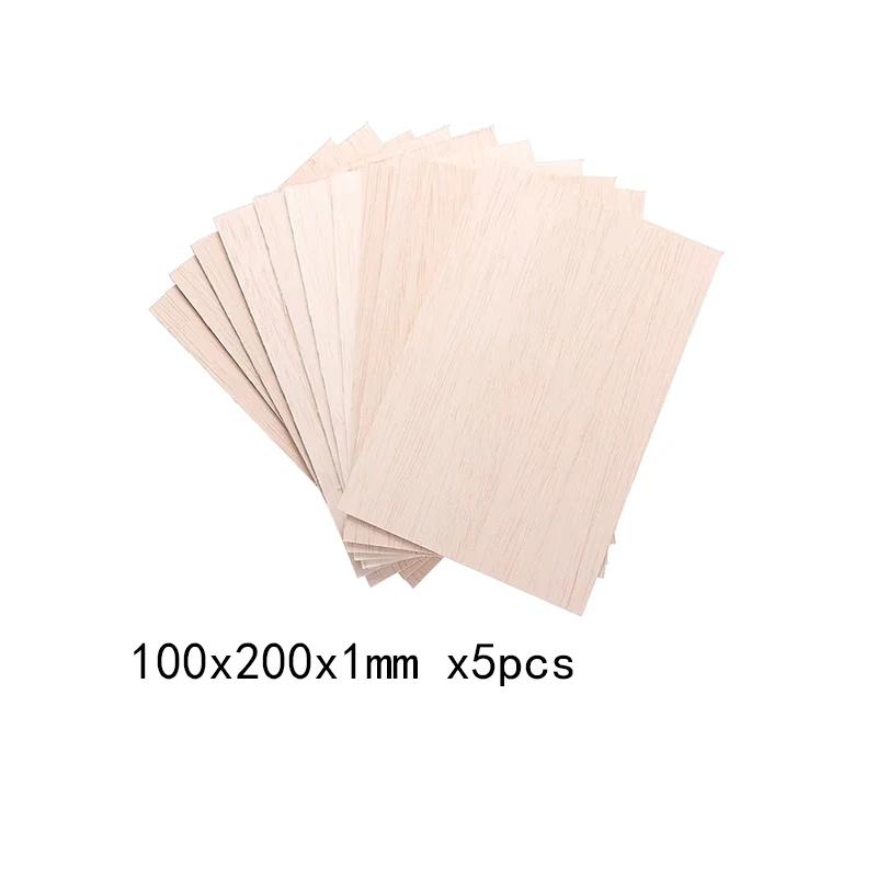 5-20pcs Balsa Wood Sheets Ply 100-300mm Long 1mm/1.5mm/2mm/3mm/4mm/5mm/6mm/8mm Thick For Craft DIY Project Wood Model Building