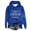 Women's Hooded Long Sleeve Printed Flannel Top Hooded Sweatshirt