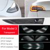 Для Tesla Model 3 YSX TPU Blackened Headlight Paillight Foglight Protective Film Headlight Pills Changeing Color