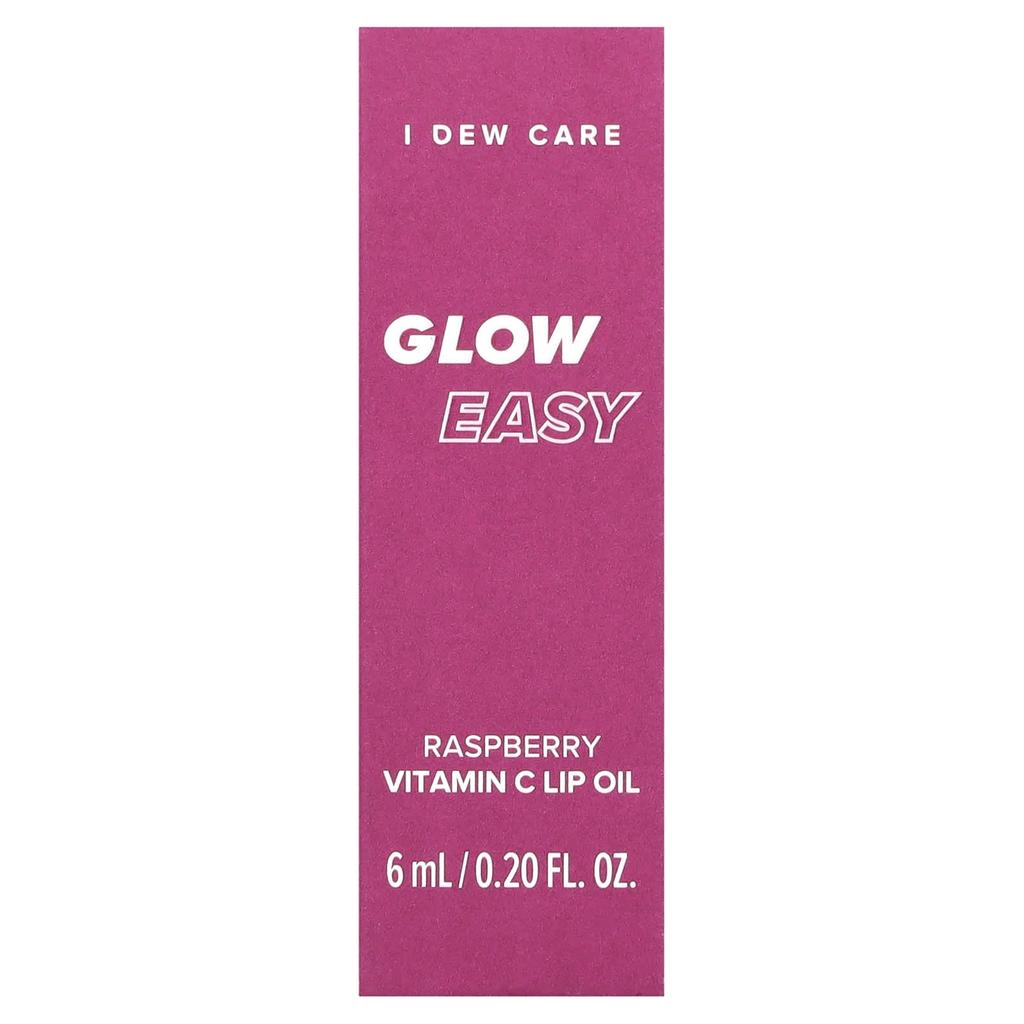 Glow Easy, Масло для губ с витамином C, Малина, 6 мл (0.20 жидких унций)