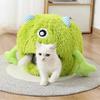 Cat Bed House Dog Kennel Cute Monster Cartoon Warm Plush Kitten Cushion Basket Tent Puppy Cave Nest Mat Bag Indoor Pet Supplies