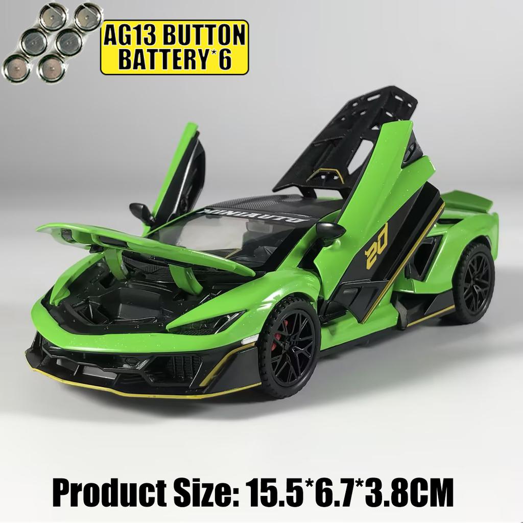 1:32 Lamborghini Fenomeno Superveloce Sv Гиперкар Металлический Литой Модель Автомобиля Звук и Свет Коллекционные Предметы Украшения Хобби Подарки